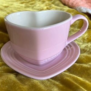 Le Creuset Heart Mug and Saucer